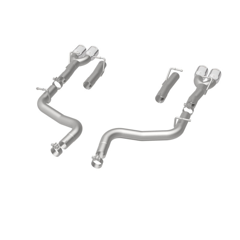 MagnaFlow Axle-Back, SS, 2.5in, Quad Split Rear 3.5in Tip 2015 Dodge Challenger 3.6L V6 exhaust system