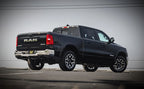Magnaflow 25+ Ram 1500 I6 3.0L SPEQ Series Black Coated Cat-Back Performance Exhaust System on black truck