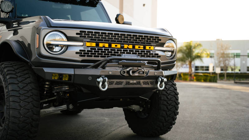 DV8 Offroad 21-23 Ford Bronco Spec Series Front Bumper with winch