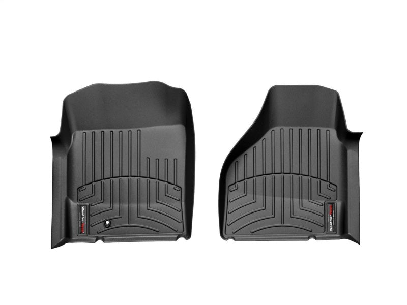 WeatherTech 02-06 Dodge Ram 1500 Pickup QuadCab Front FloorLiner - Black for interior protection.