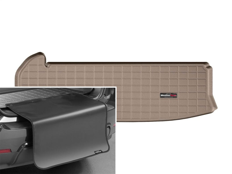 WeatherTech 16-19 Toyota Highlander Cargo With Bumper Protector - Tan Secondary image