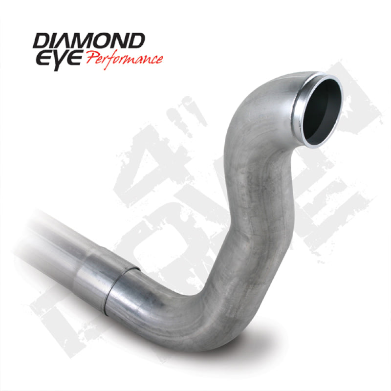 Diamond Eye Downpipe 4in TB Single W/ HX40 FLANGE AL DODGE 5.9L 2500/3500 89-93 4X4 ONLY Secondary image