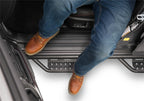 N-Fab RS Nerf Step 10-19 Toyota 4Runner (Non-Limited) 4DR - Full Length - Tex. Black with man stepping on it.