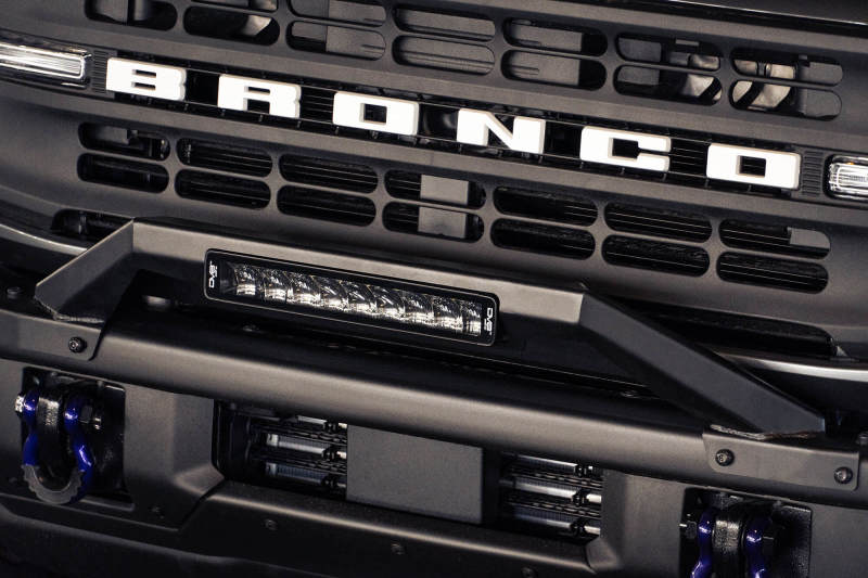 DV8 Offroad 21-22 Ford Bronco Factory Modular Front Bumper Bull Bar with LED lighting