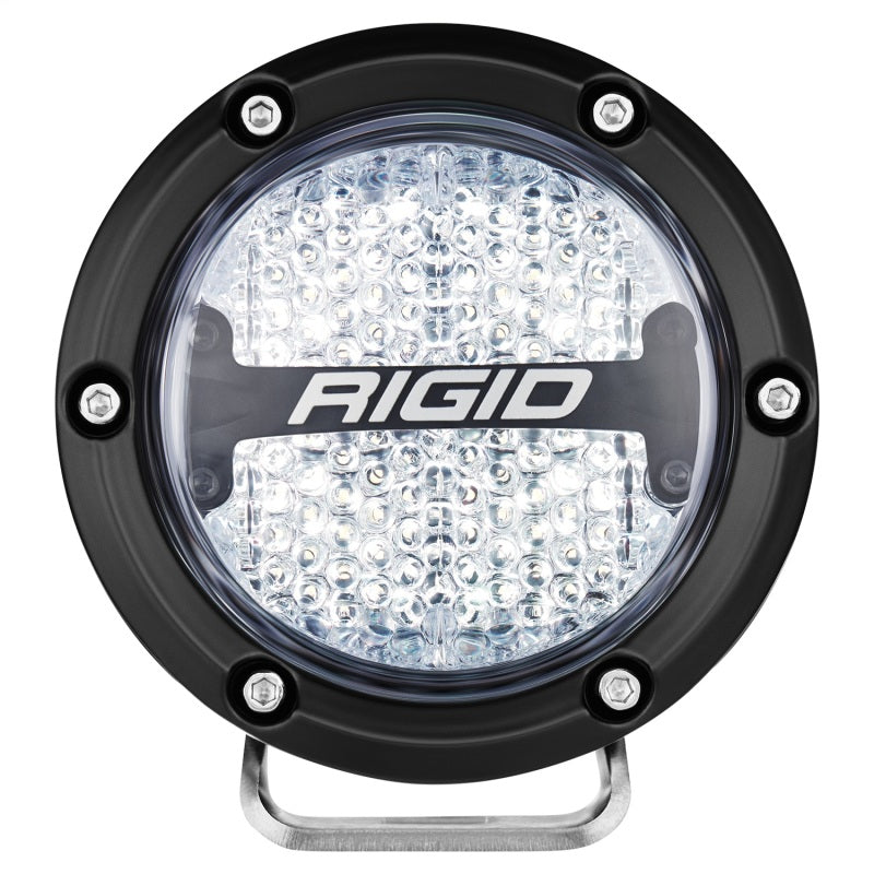 Rigid Industries 360-Series 4in LED Off-Road Diffused Beam - RGBW Backlight (Pair) for offroad lighting and electrical.