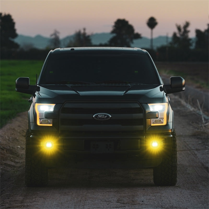 Rigid Industries D-Series SAE Fog Yellow/White Pair on truck