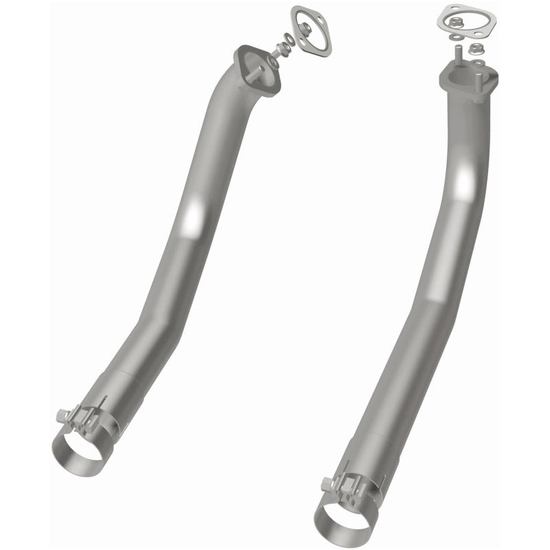 Magnaflow Manifold Front Pipes (For LP Manifolds) 67-74 Dodge Charger 7.2L showing stainless steel design for performance upgrades
