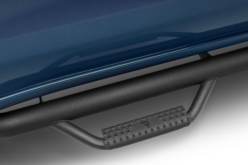 N-Fab Nerf Step 2019 Chevy/GMC 1500 Crew Cab - Cab Length - Tex. Black - 3in. with textured grip for easy access.