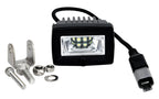 KC HiLiTES C-Series C2 LED 2in. Backup Area Flood Light 20w (Pair Pack System) - Black with mounting hardware