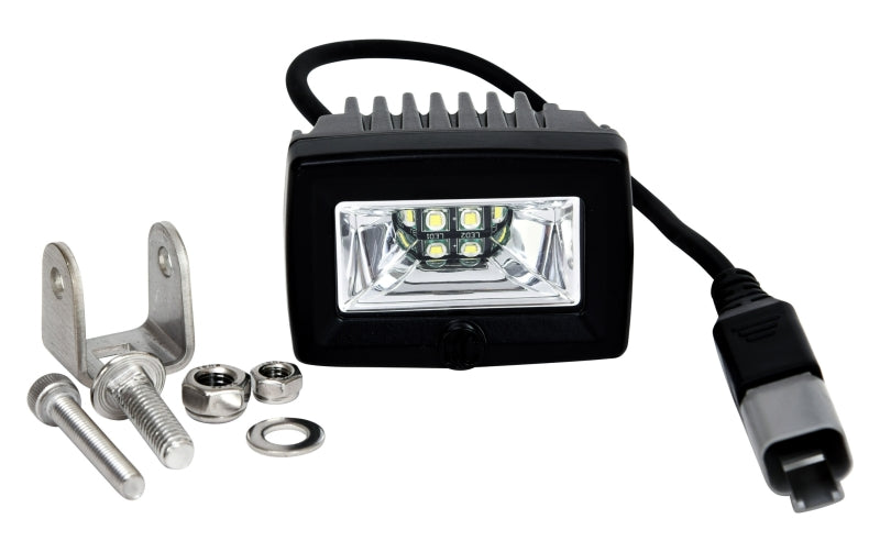 KC HiLiTES C-Series C2 LED 2in. Backup Area Flood Light 20w (Pair Pack System) - Black with mounting hardware