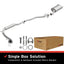 MagnaFlow BRE Exhaust Kit 07-08 Honda Fit 1.5L with gaskets and clamps
