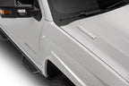 N-Fab Nerf Step 2019 Chevy/GMC 1500 Crew Cab - Cab Length - Tex. Black - 3in, Duramax engine close-up.