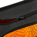 ARB Micro Recovery Bag Orange/Black Topographic Styling PVC Material zipper detail