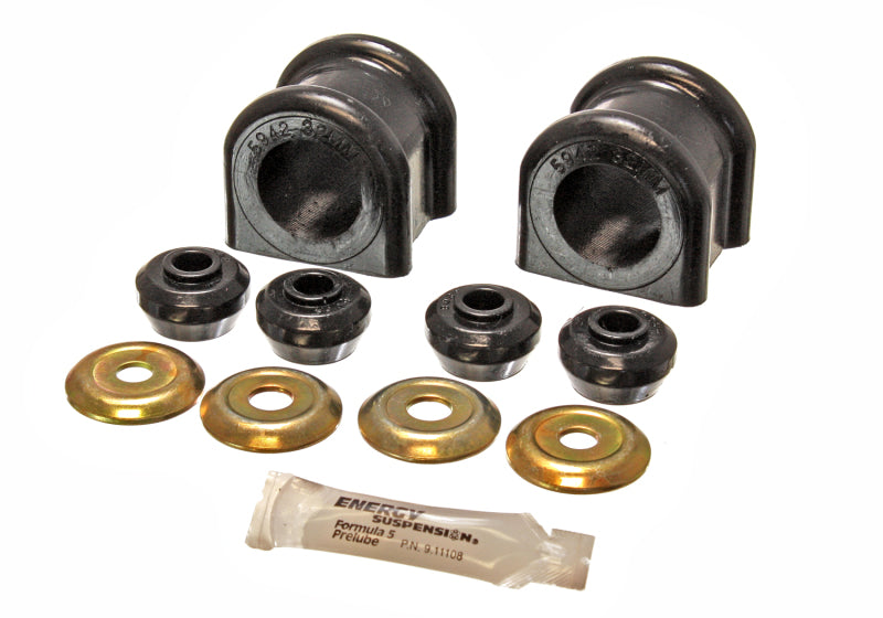 Energy Suspension 2006-08 Dodge Ram 1500/2500/3500 4WD 32mm Black Front Sway Bar Bushing Set parts
