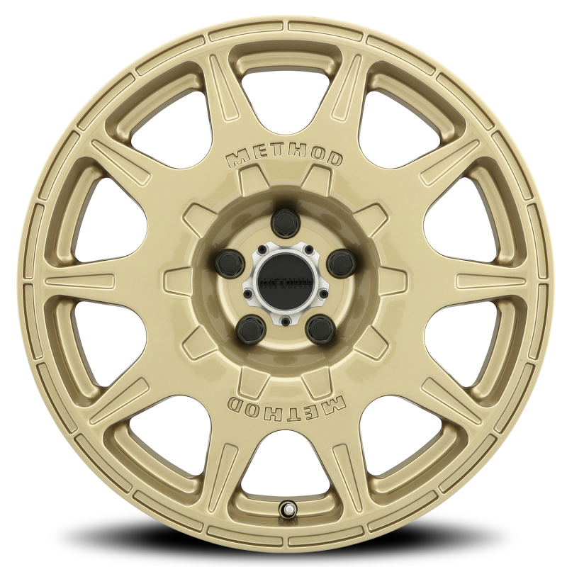 Method MR502 RALLY 17x8 +38mm Offset 5x4.5 67.1mm CB Gold Wheel Secondary image