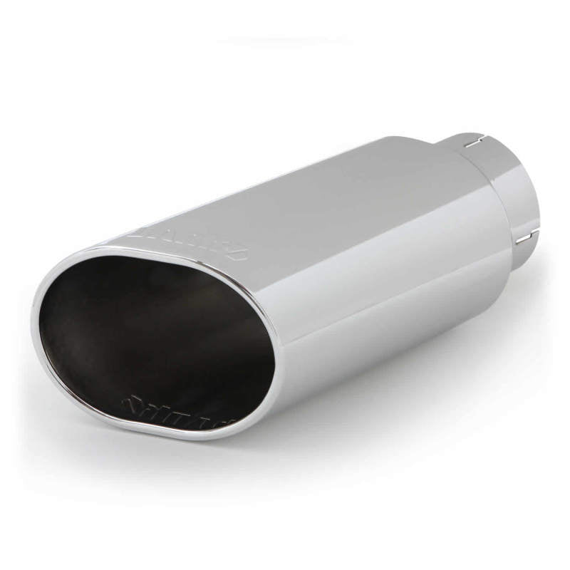 Banks Power Tailpipe Tip Kit - SS Obround Slash Cut - Chrome - 4in Tube - 5in X 6in X 14in Secondary image