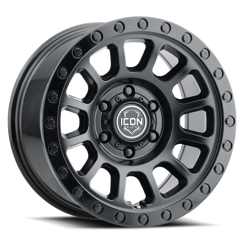 ICON Hulse 18x9 6x5.5 25mm Offset 6in BS Double Black offroad wheels