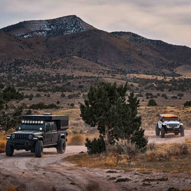 KC HiLiTES Gravity Titan LED Light Bar - 50in. (8-Light) on offroad Jeep