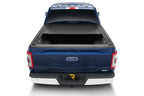 Retrax 21-22 Ford F-150 Super Crew/Super Cab (Incl. 2022 Lightning) 5.5ft Bed RetraxPRO XR installed on a blue Ford truck.