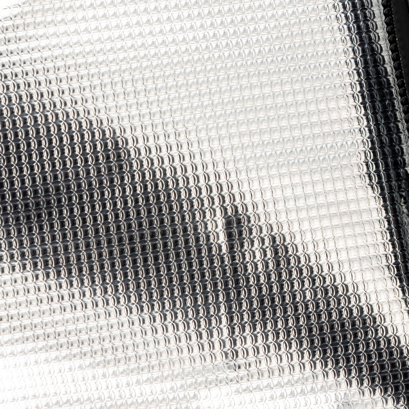 Close up of ARB Cooler Bag Charcoal w/ Red Highlights material texture.