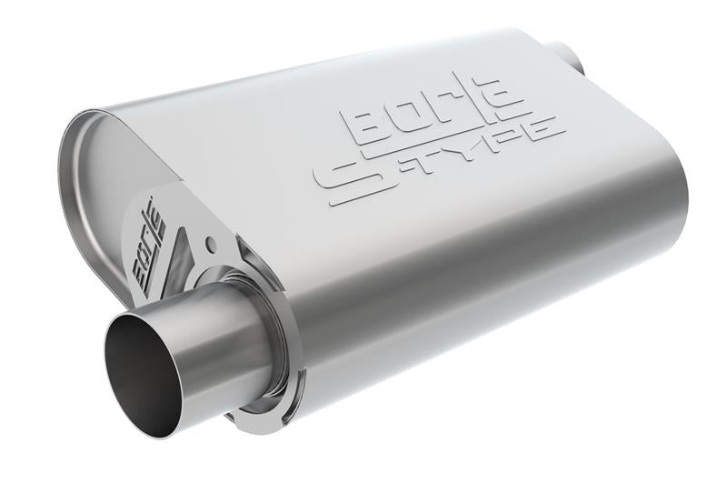 Borla CrateMuffler SBC Hot 350/383 3 inch Offset/Center Muffler for offroad performance upgrades.
