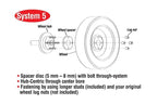 Eibach Pro-Spacer 25mm Spacer / Bolt Pattern 5x114.3 / Hub Center 60 for 06-15 Lexus IS350 installation diagram