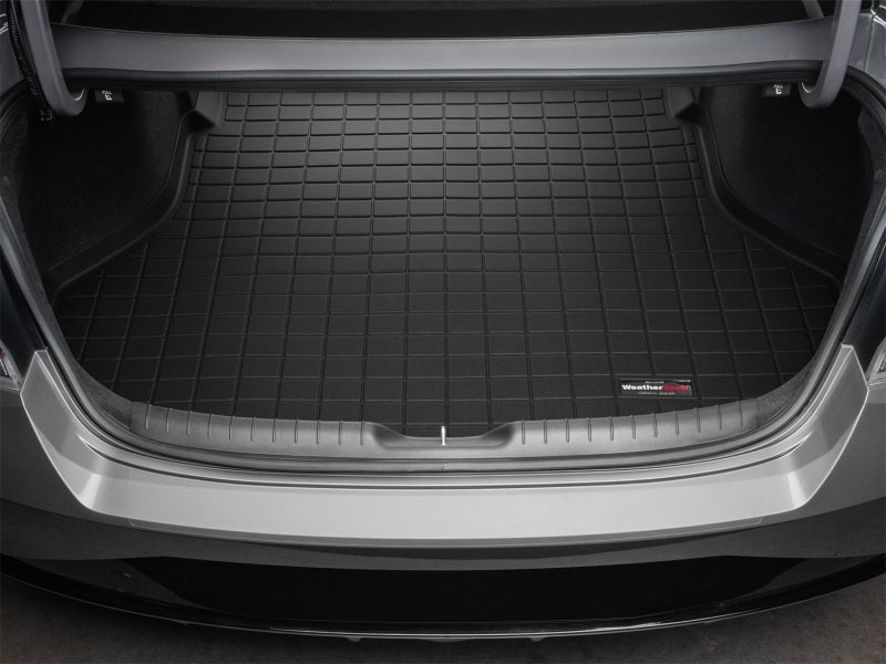 WeatherTech 2021+ Hyundai Elantra (Incl. Hybrid) Cargo Liners - Black in trunk