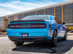 Borla 2015 Dodge Challenger SRT/392 Hemi 6.4L V8 S-TYPE Catback Exhaust w/ Valves Factory Bezel on blue car