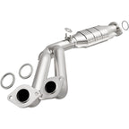 MagnaFlow Conv DF 95-97 Toyota Landcruiser 4.5L/1996 Lexus LX 450 4.5L catalytic converter with stainless steel design.