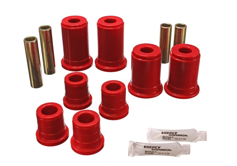Energy Suspension 92-94 K-5 Blazer / 92-99 Denali/Suburban/Yukon Red Front Control Arm Bushing Set Secondary image