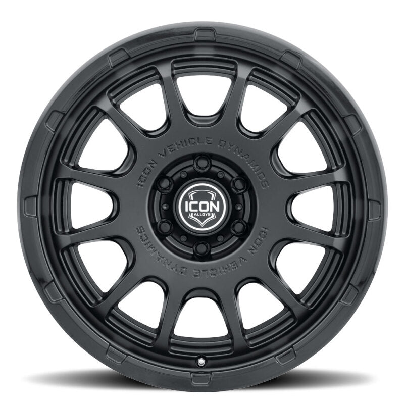 ICON Alloys Rancho 20x9 / 6x5.5 / 16mm / 5.625in BS DBL Black Wheel Secondary image