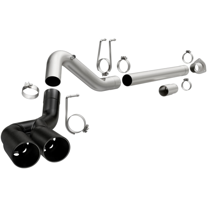 MagnaFlow 08-18 Ford F-250/F-350/F-450 4.6L/6.7 DPF-Back Black 4in Dual Single Rear Exit Secondary image