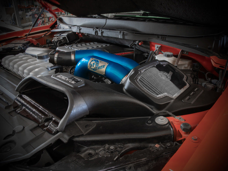 aFe 21-22 Ford F-150 Raptor V6-3.5L(tt) Momentum XP Cold Air Intake System Blue w/ Pro Dry S Filter Secondary image