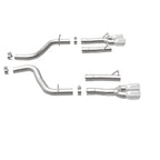 MagnaFlow Axle-Back, SS, 2.5in, Quad Split Rear 3.5in Tip 2015 Dodge Challenger 3.6L V6 exhaust system parts