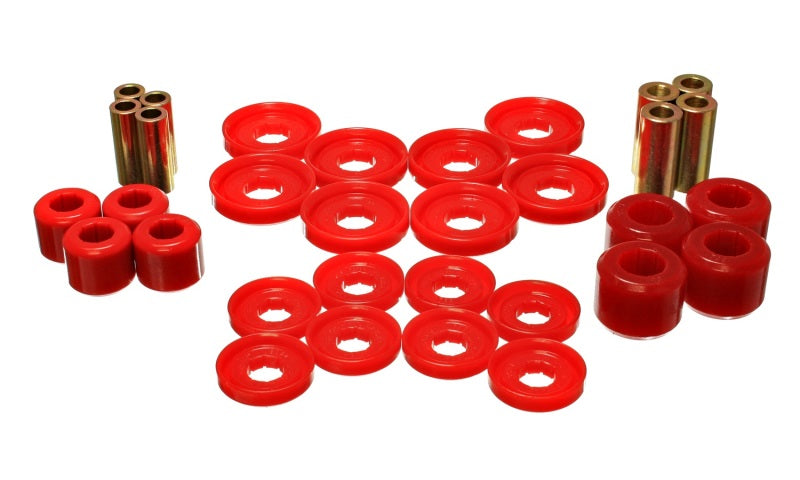 Energy Suspension 03-09 Dodge RAM 1500/2500/3500 Pickup Red Front End Control Arm Bushing Set Secondary image