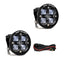 Baja Designs Squadron R SAE LED Spot Light - Clear - Pair for offroad lighting