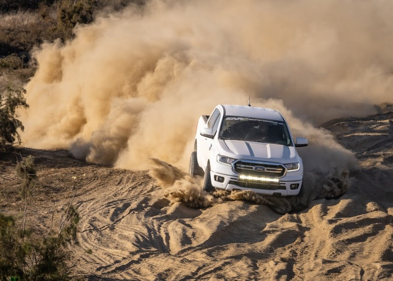 Fox 2019+ Ford Ranger 2.5 Factory Series 0-1.5in Rear Remote Reservoir Shock (Pair) - Adjustable in offroad action