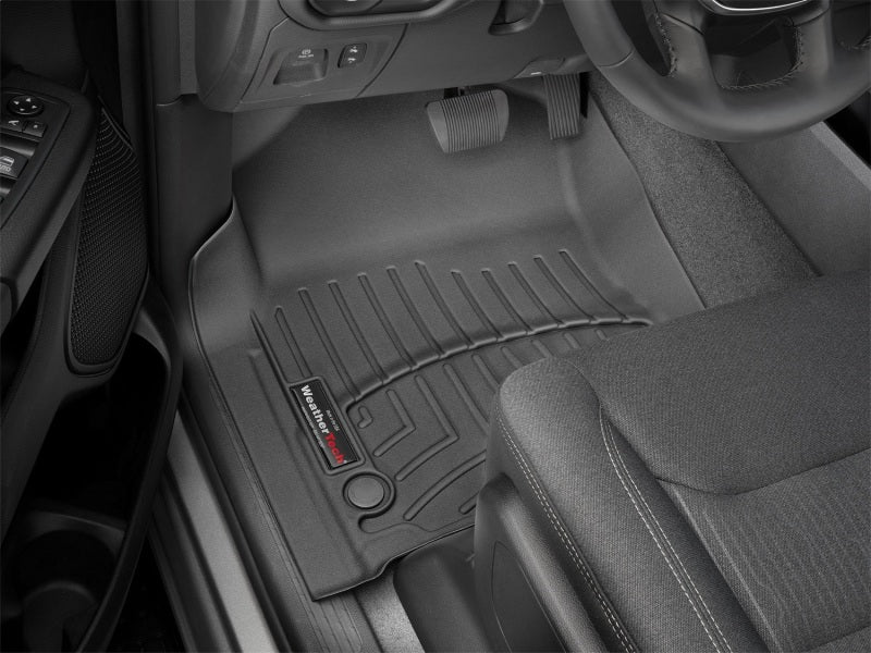 WeatherTech 2019+ Dodge Ram Front FloorLiner - Black for truck's interior protection.