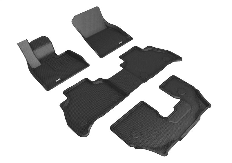 3D MAXpider 19-24 BMW X7 (G07) 7-Passenger Kagu Black R1 R2 R3 floor mats