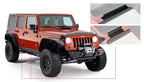 Bushwacker 07-18 Jeep Wrangler Unlimited Trail Armor Rocker Panel and Sill Plate Cover - Black on Jeep