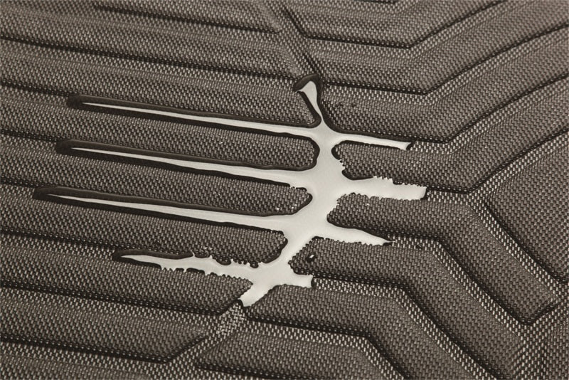 3D MAXpider 16-23 Mazda CX-9 7-Seat Maxtrac Black R1 R2 R3 water-resistant floor liner close-up