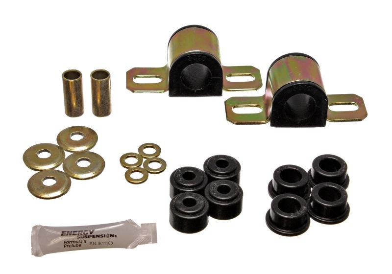 Energy Suspension 84-01 Jeep Cherokee Black Front 25mm Sway Bar Bushing Set w/End Link Bushings and accessories