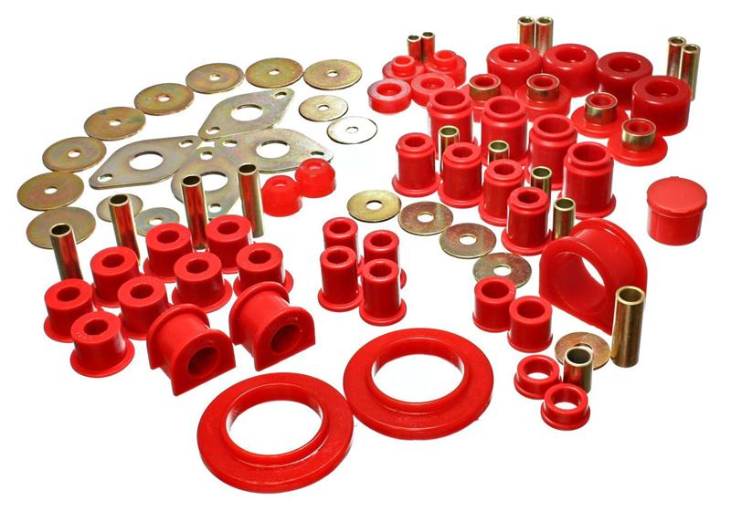 Energy Suspension 01-04 Toyota Tacoma Red Hyper-Flex Master Bushing Set for offroad performance upgrades