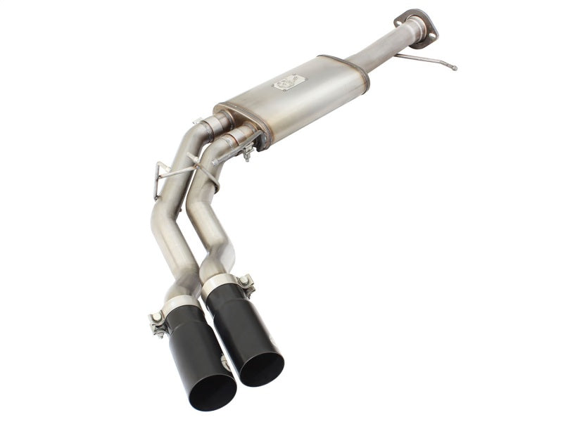 aFe Rebel Series Exhaust SS Front Side Exit CB w/ Black Tips 10-14 Ford F150 Ecoboost V8 6.2L Secondary image