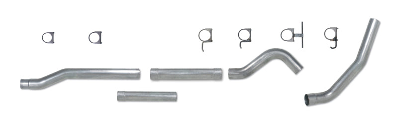 Diamond Eye KIT 4in Catback MFLR RPLCMENT PIPE SGL AL: 03-07 FORD 6.0L F250/F350 (Extended Cab Only) Secondary image