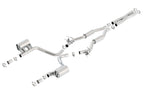 Borla 2015 Dodge Challenger SRT/392 Hemi 6.4L V8 S-TYPE Catback Exhaust w/ Valves Factory Bezel parts layout