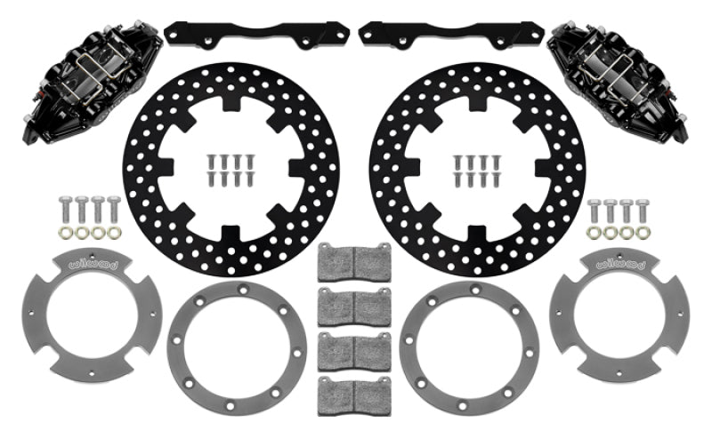 Wilwood 17-21 Can-Am X3RS Black 6-Piston Rear Kit 11.25in - Drilled Rotors Secondary image