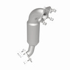 Magnaflow 16-18 Honda Civic L4 OEM Underbody Single Direct Fit Converter and installation hardware