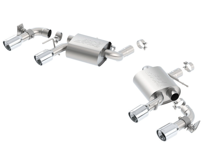 Borla 16 Chevy Camaro SS 6.2L w/ Dual NPP S-Type Quad RD RL Tips Dual Exit Rear Section Exhaust Secondary image
