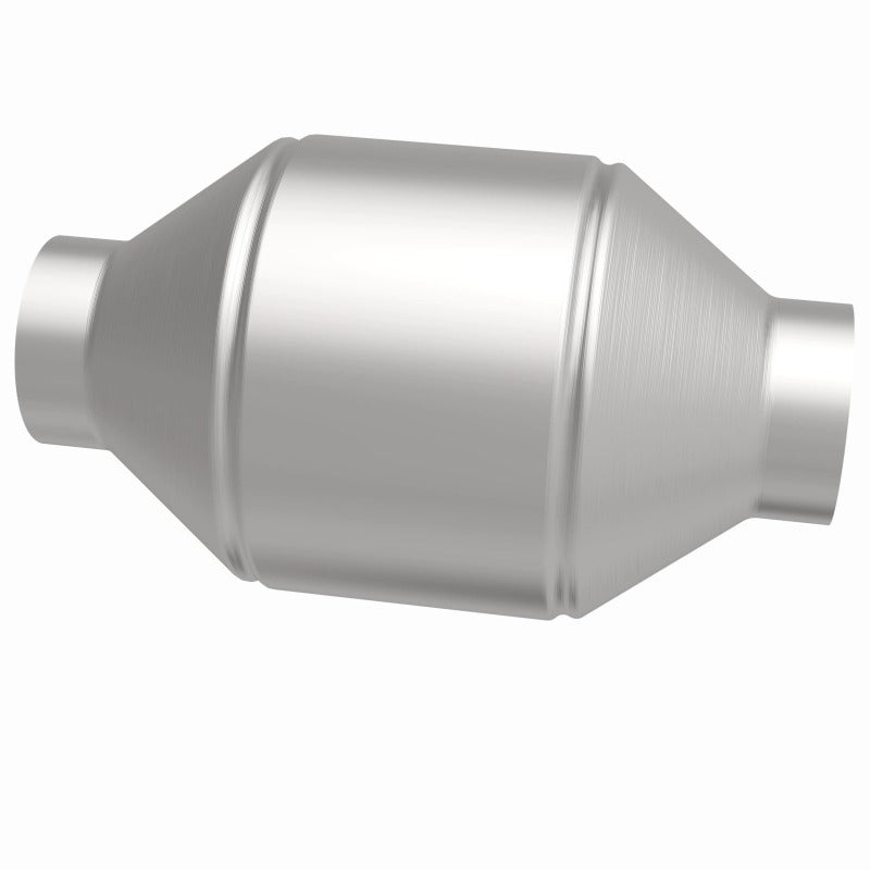 MagnaFlow Conv Univ 2.25in Inlet/Outlet Center/Center Round 3in Body L x 5in W x 8.75in Overall L catalytic converter